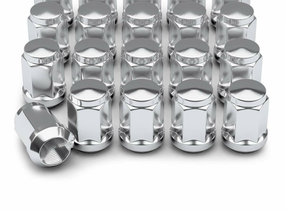 16 Chrome Bulge Acorn Lug Nuts 12x1.25 Fits Most Nissan Infiniti Wheels