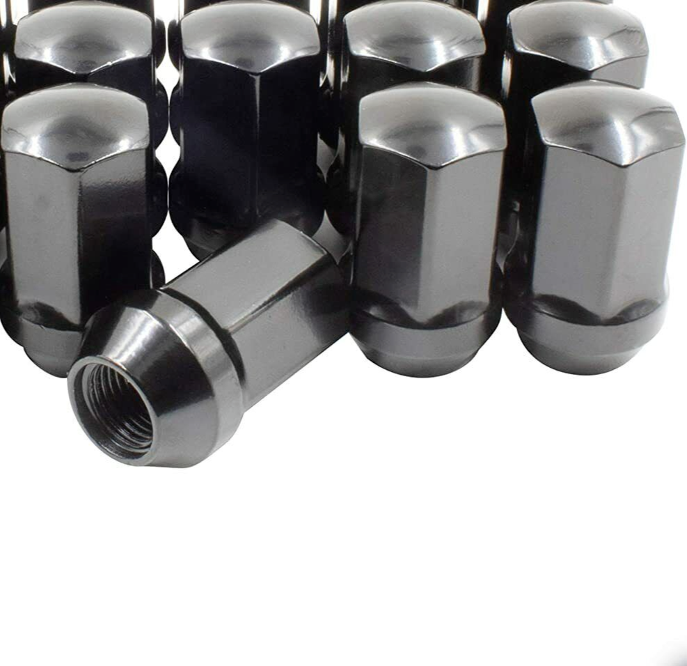 Black OEM Factory Lug Nuts 7/8 Fits 2013 & Newer Ram 2500 3500 HD Trucks 14x1.5