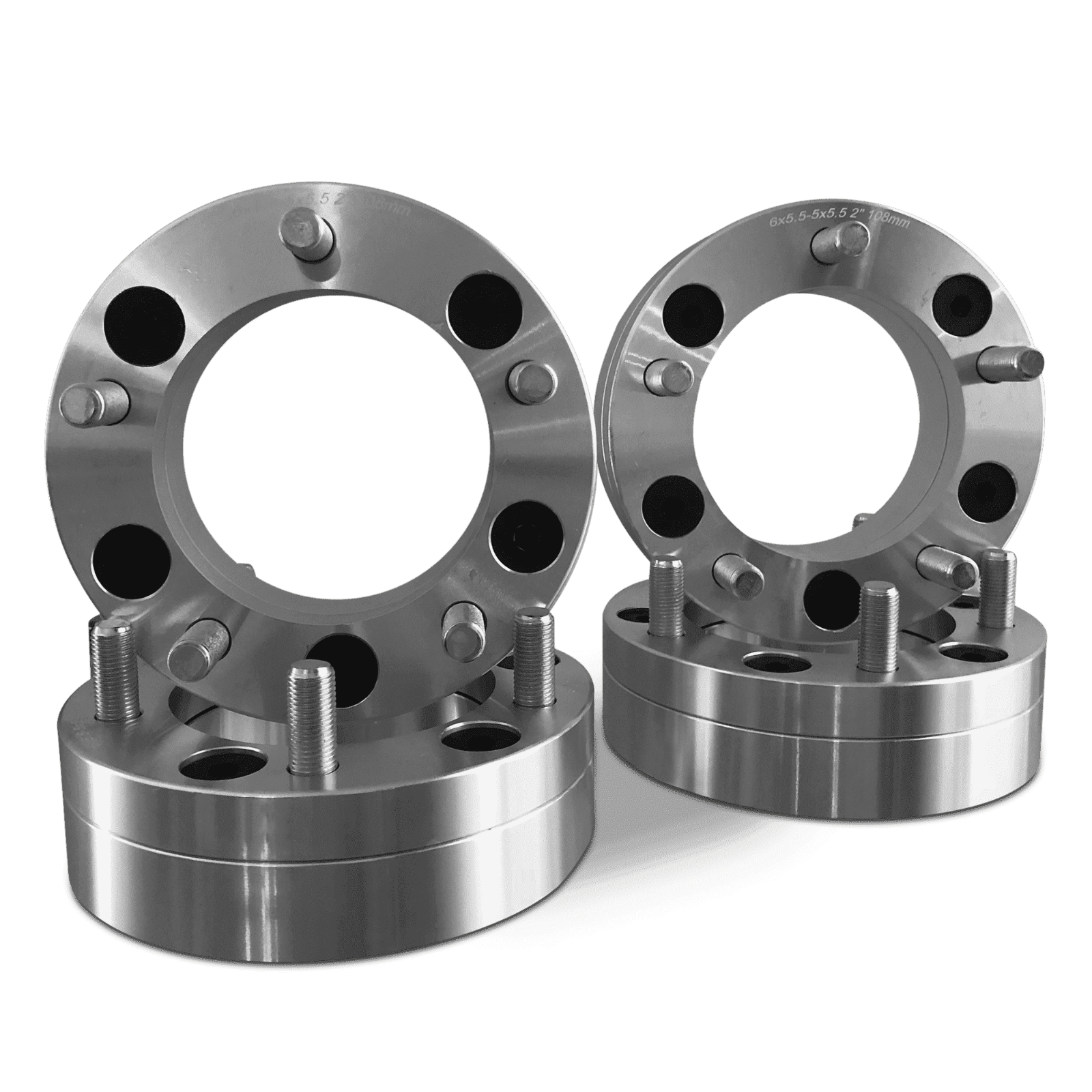 6x5.5 to 5x4.5 Wheel Adapters 2" Inch Put 5 Lug Rims On Chevy GMC Trucks 14x1.5
