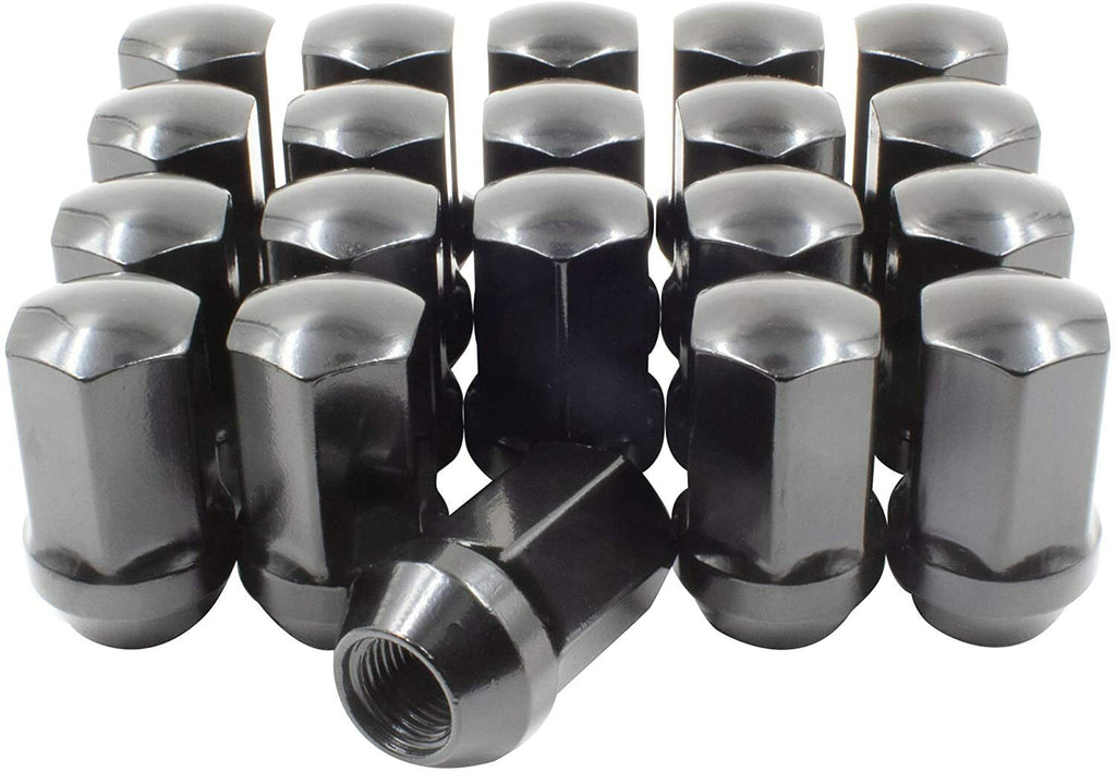 2012-2026 Dodge Ram 1500 OEM Black Lug Nuts 14x1.5 Set of 20 Pieces Mopar