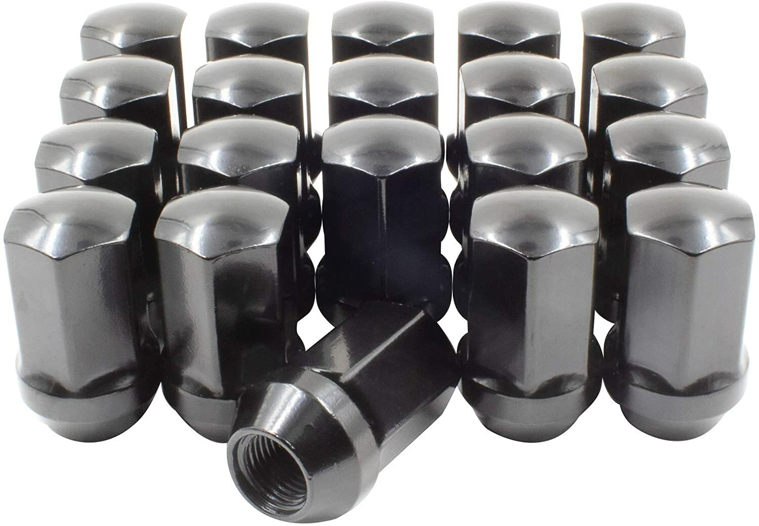 20 Black Tesla Factory Lug Nuts 14x1.5 Fits Model S PerFitsmance Long Range Plai