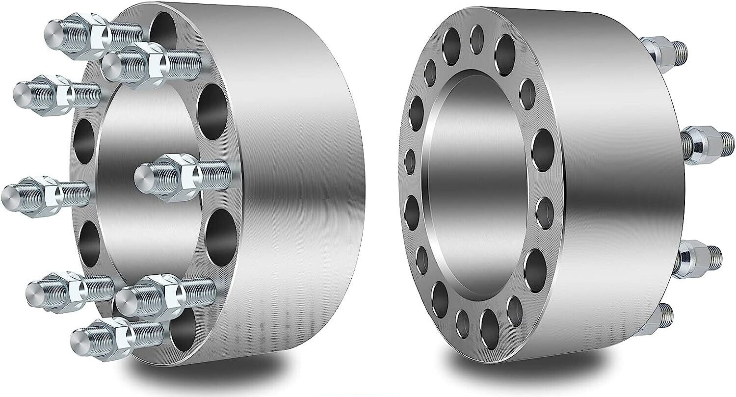 8x200 Wheel Spacers 2.5" Inch or 64mm Fits Ford F-350 RAM 3500 Dually 14x1.5