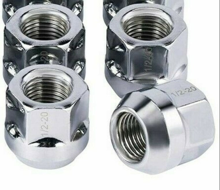 5x Lug Nuts Open End Bulge Acorn 7/16-20 Chevrolet Buick Pontiac Olds 17mm Hex