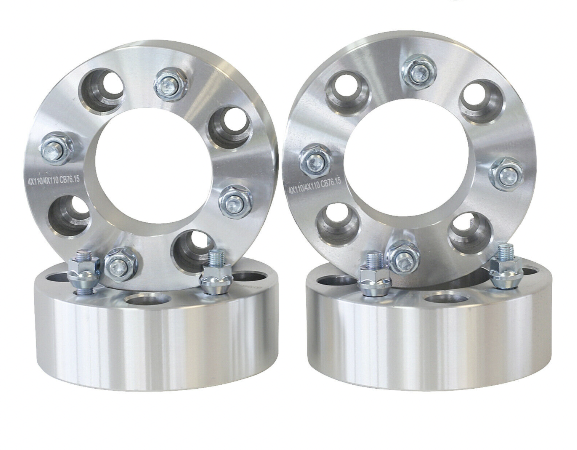 4x110 Wheel Spacers 2.5" Inch 10x1.25 ATV For Can-AM Arctic Cat Kawasaki Polaris