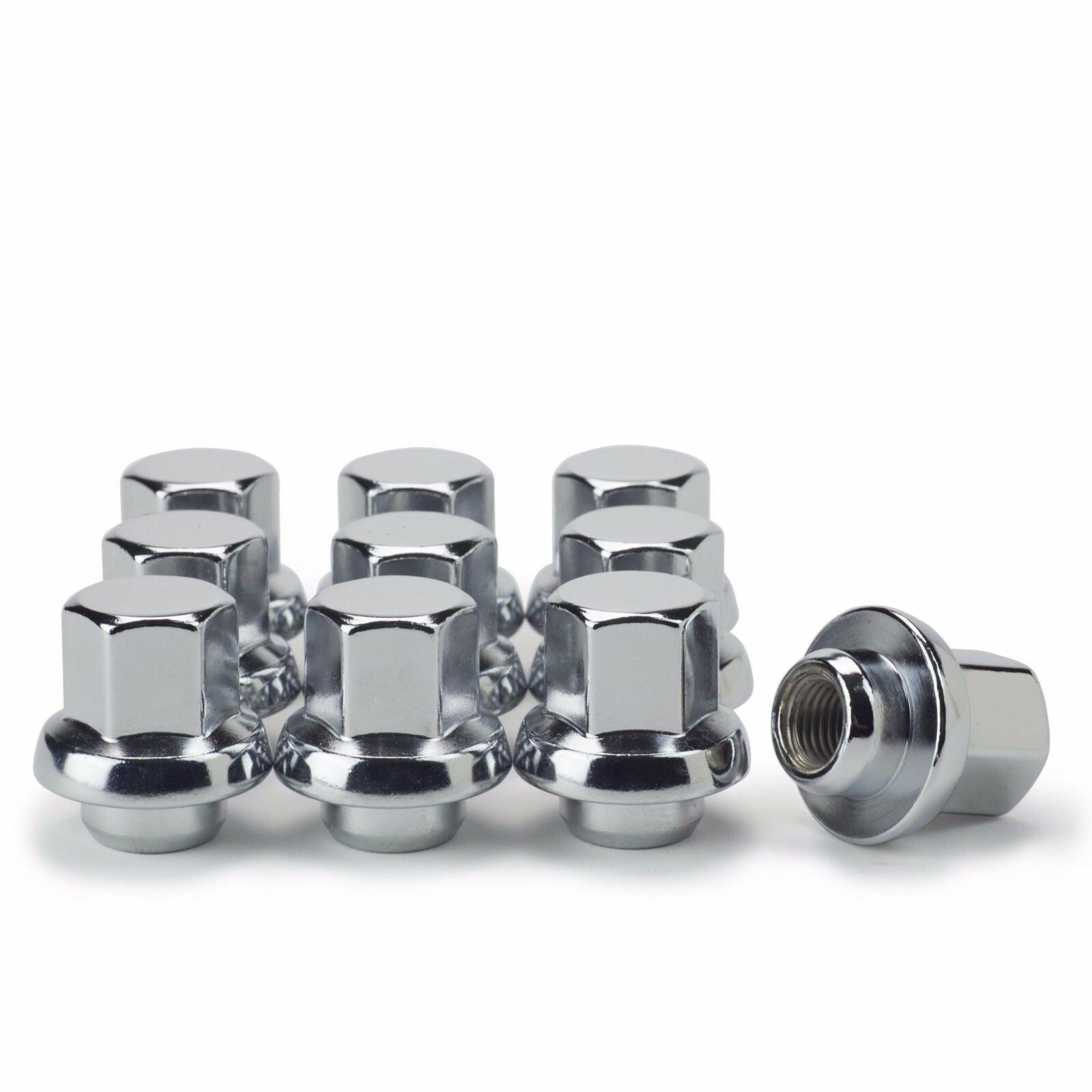 10 Snowflake Lug Nuts 12x1.5 Fits 1982+ GM Chevy Pontiac Oldsmobile Buick Cars