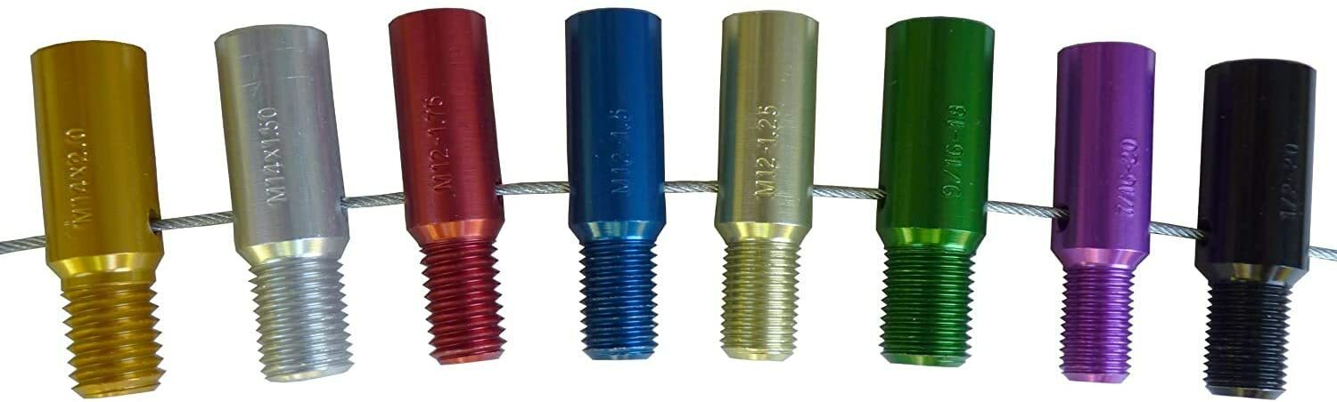 Thread Pitch Gauge Tool Set Fits Wheel Lug Nuts Studs Bolts Thread Checker Kit