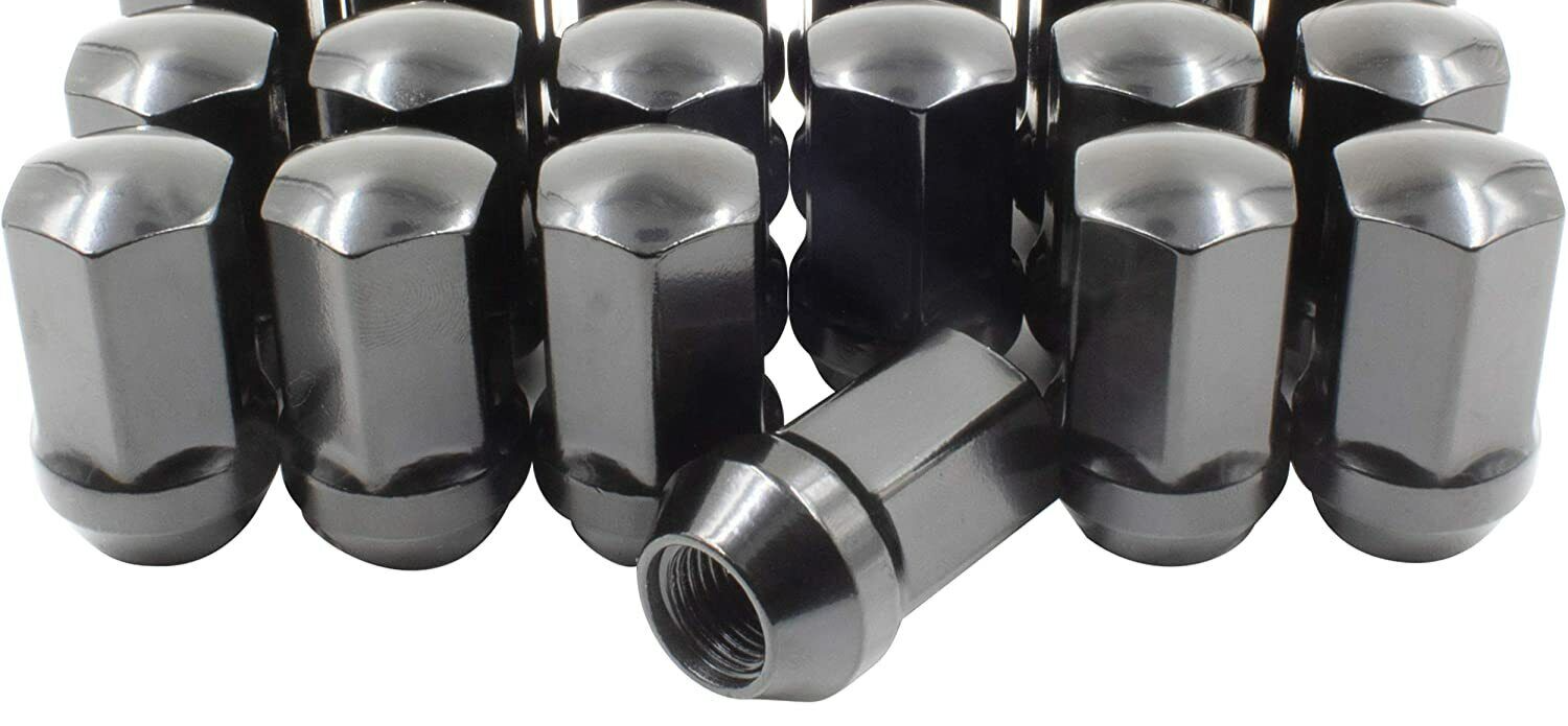 Black OEM Factory Lug Nuts 7/8 Fits Chevy Silverado 2500 3500 HD Trucks 14x1.5