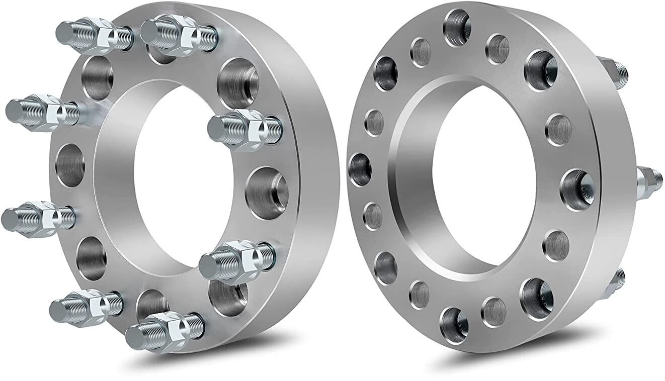 8x6.5 to 8x180 Wheel Adapters 1.5" Inch Fits GMC Chevy 2500 3500 HD 14x1.5 2x