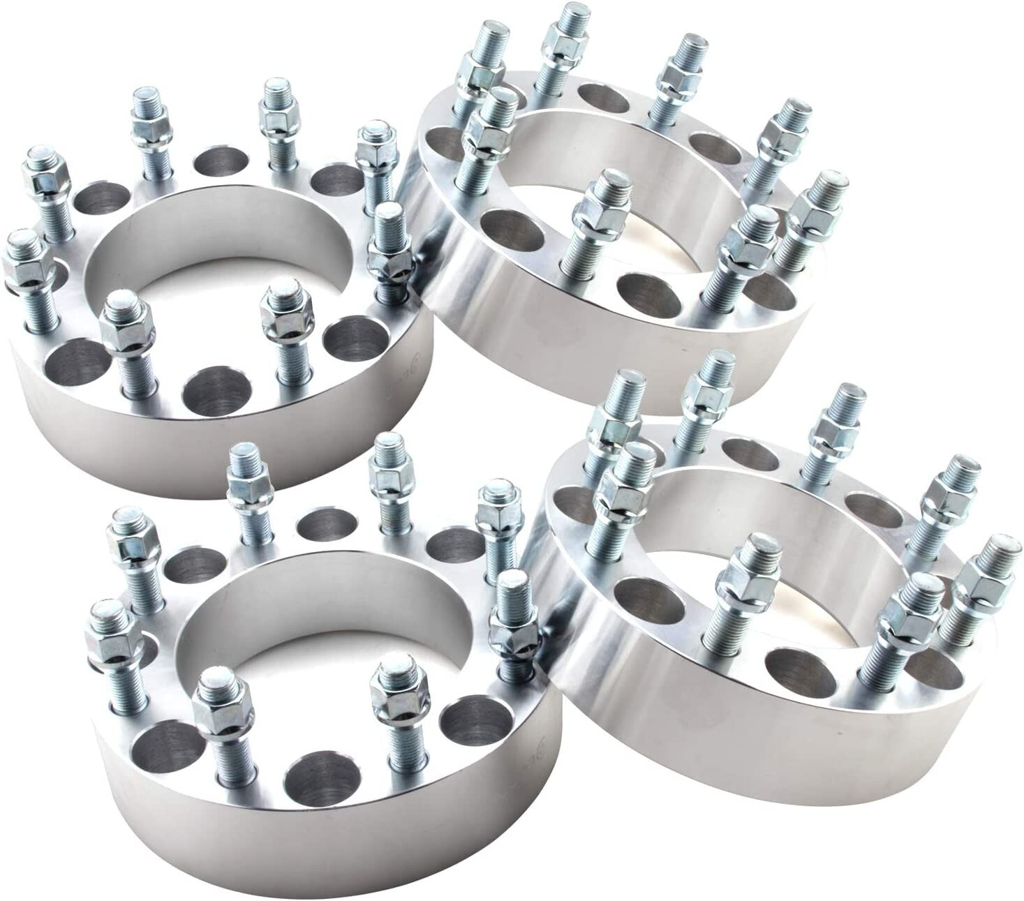 8x6.5 or 8X165.1 Wheel Spacers 2" Fits 50mm GMC Chevy  RAM 2500 3500 H2 14x1.5