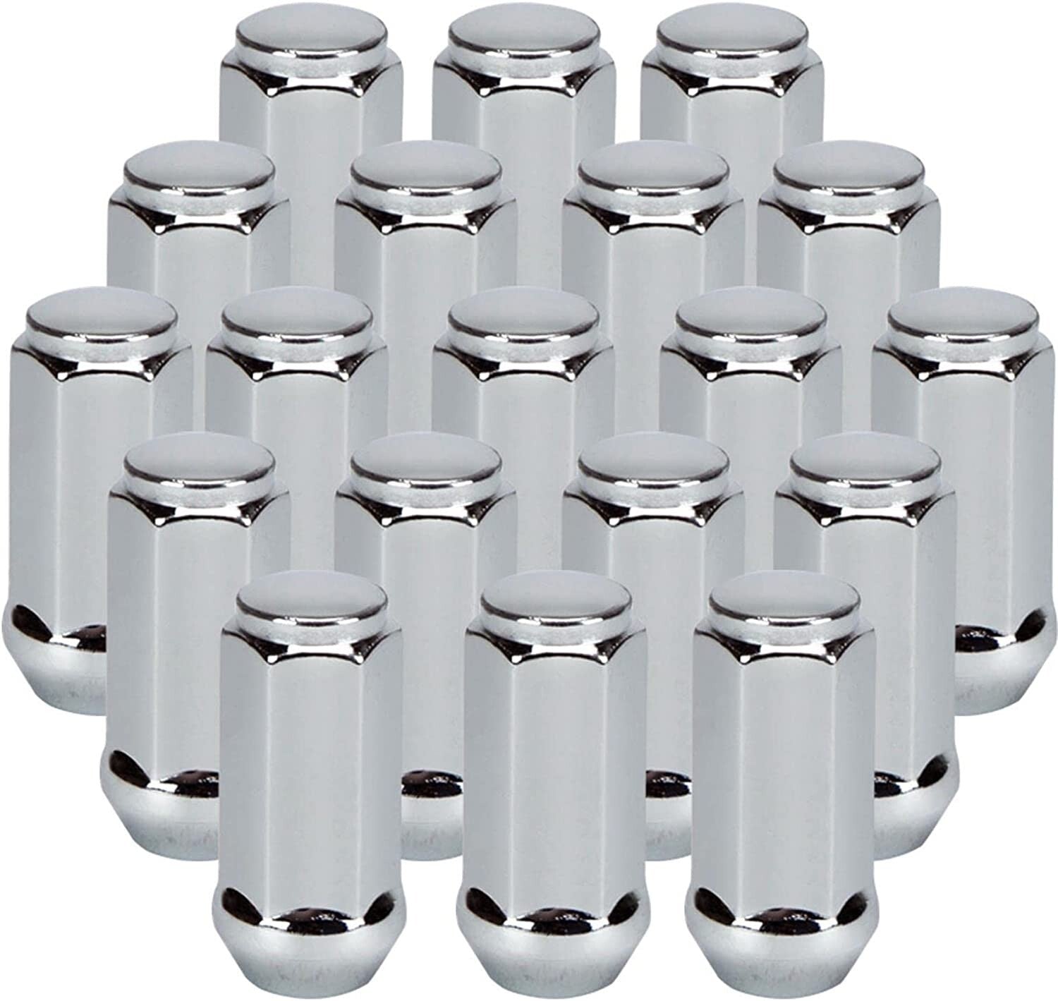 20 Chrome Bulge Acorn Lug Nuts 2" Inch 1/2x20 Ford Explorer Edge Flex Ranger 1/2