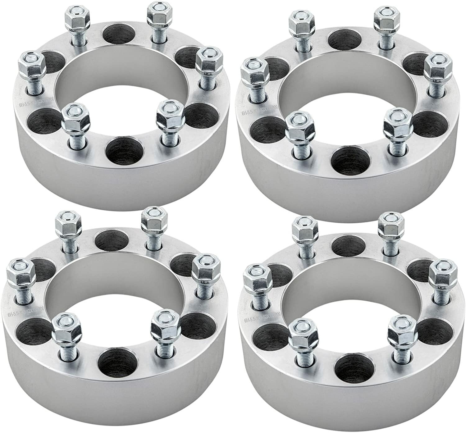 6x5.5 to 6x135 Wheel Spacers Adapters 1.5 inch Put Ford Rims on Chevy GMC 14x2.0
