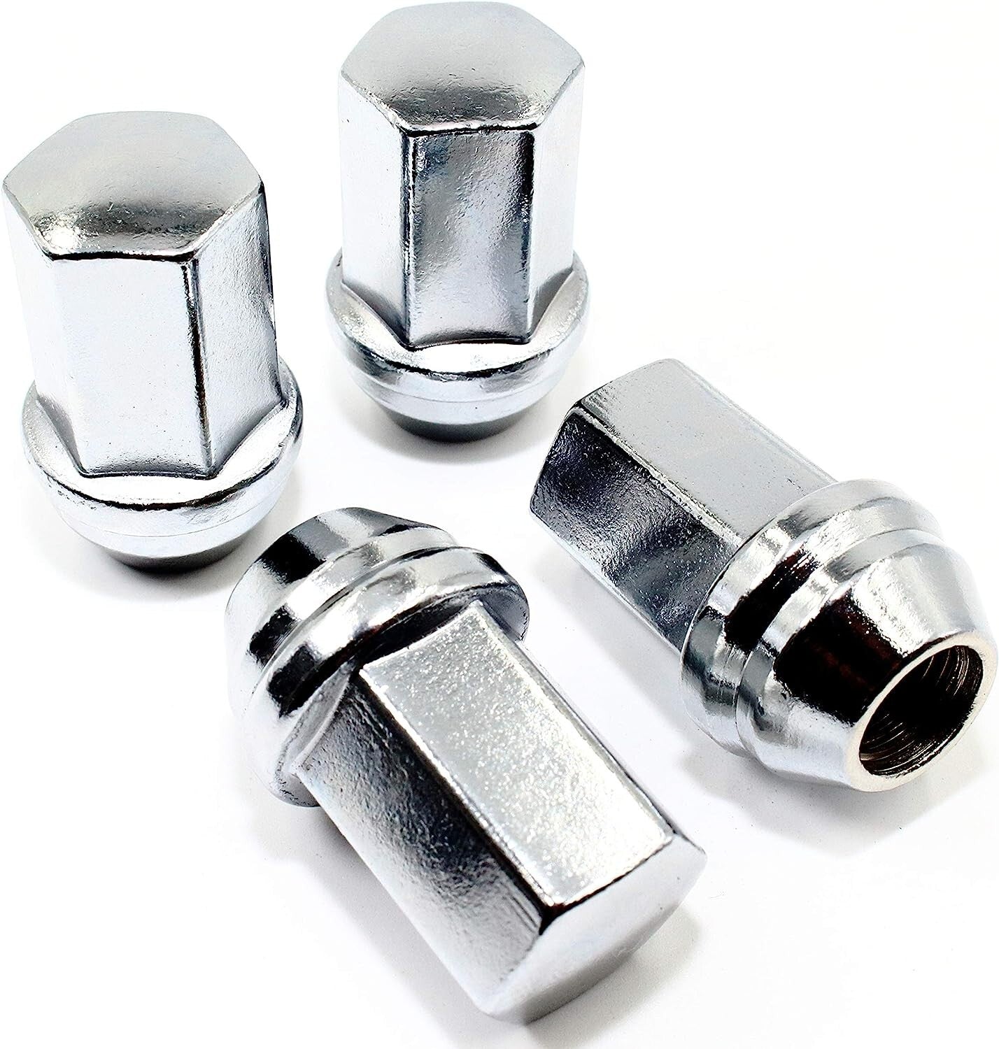 Chrome OEM Factory Lug Nuts 7/8 Fits Chevy GMC RAM 2500 3500 HD Trucks 14x1.5