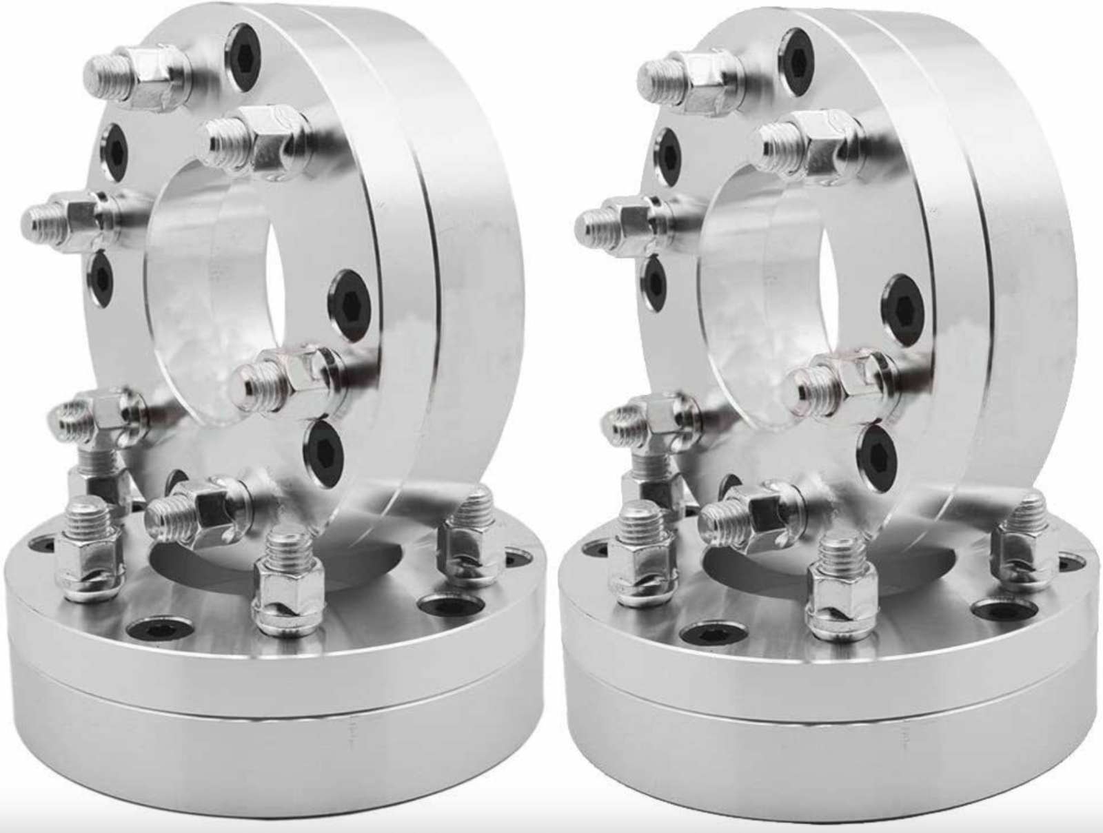 4x 5x5.5 to 6x135 Wheel Adapters 2" Inch Put Ford F-150 Wheels On RAM 1/2x20