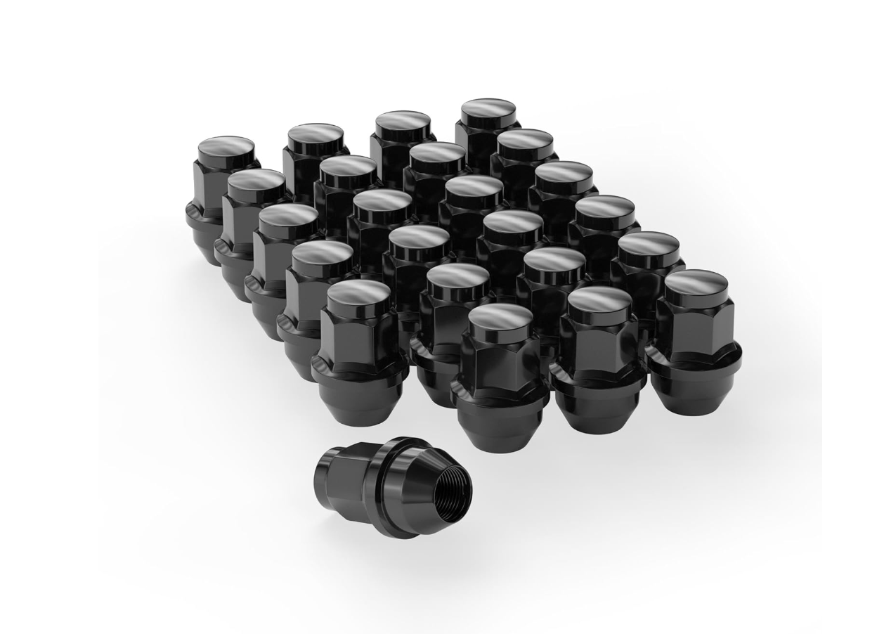 24 Black OEM Factory Style 14x1.5 Lug Nuts Fits 2015-2024 Ford F-150 Expedition