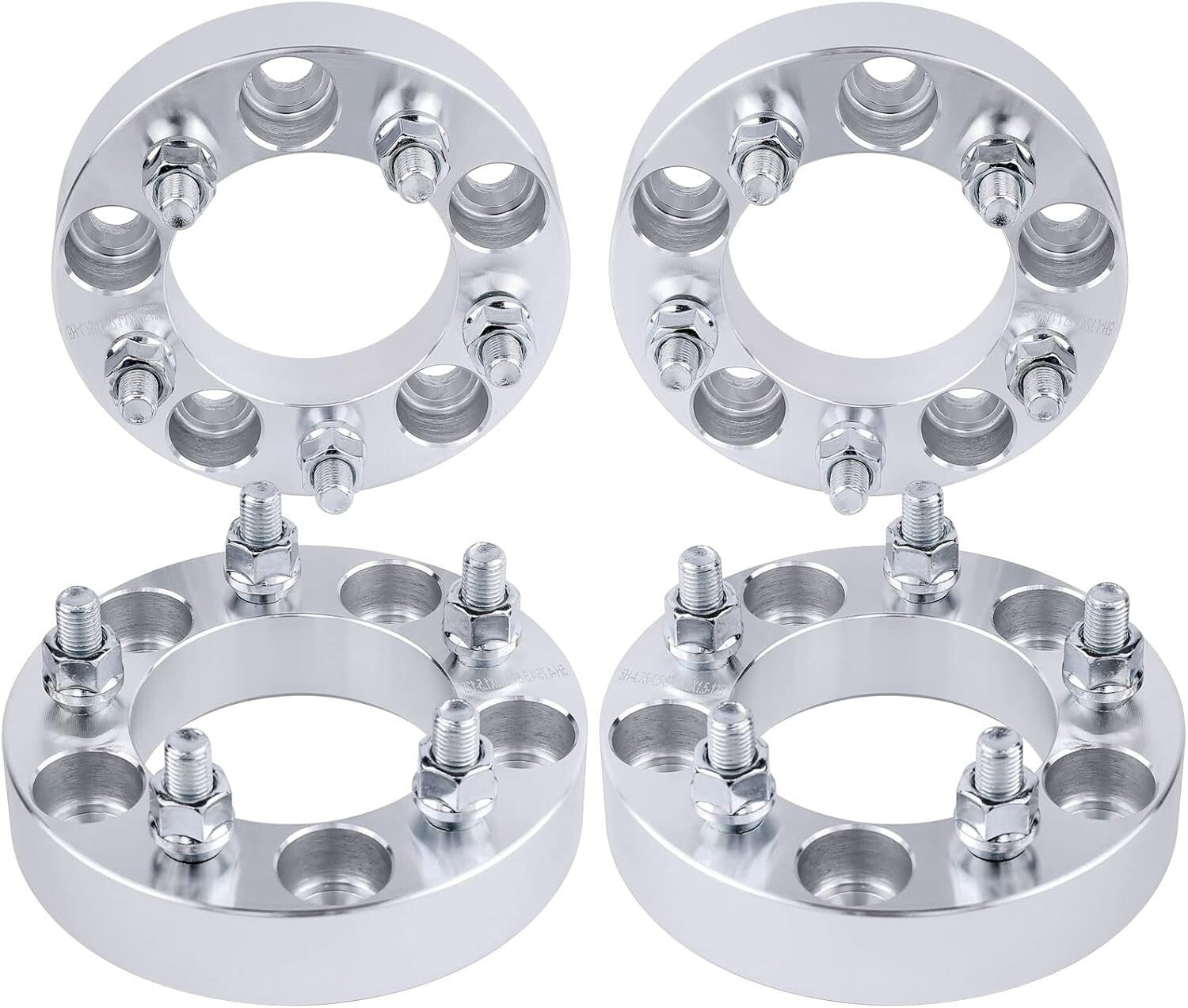 5x5.5 to 5x5 Wheel Adapters 1.5 Inch Put 5x127 Rims on 5x139.7 Trucks 1/2x20 4x