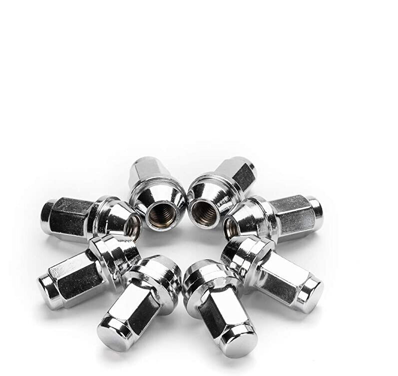 Fits Ford F-150 2015-2024 OEM Replacement Solid Chrome Lug Nuts 14x1.5 |