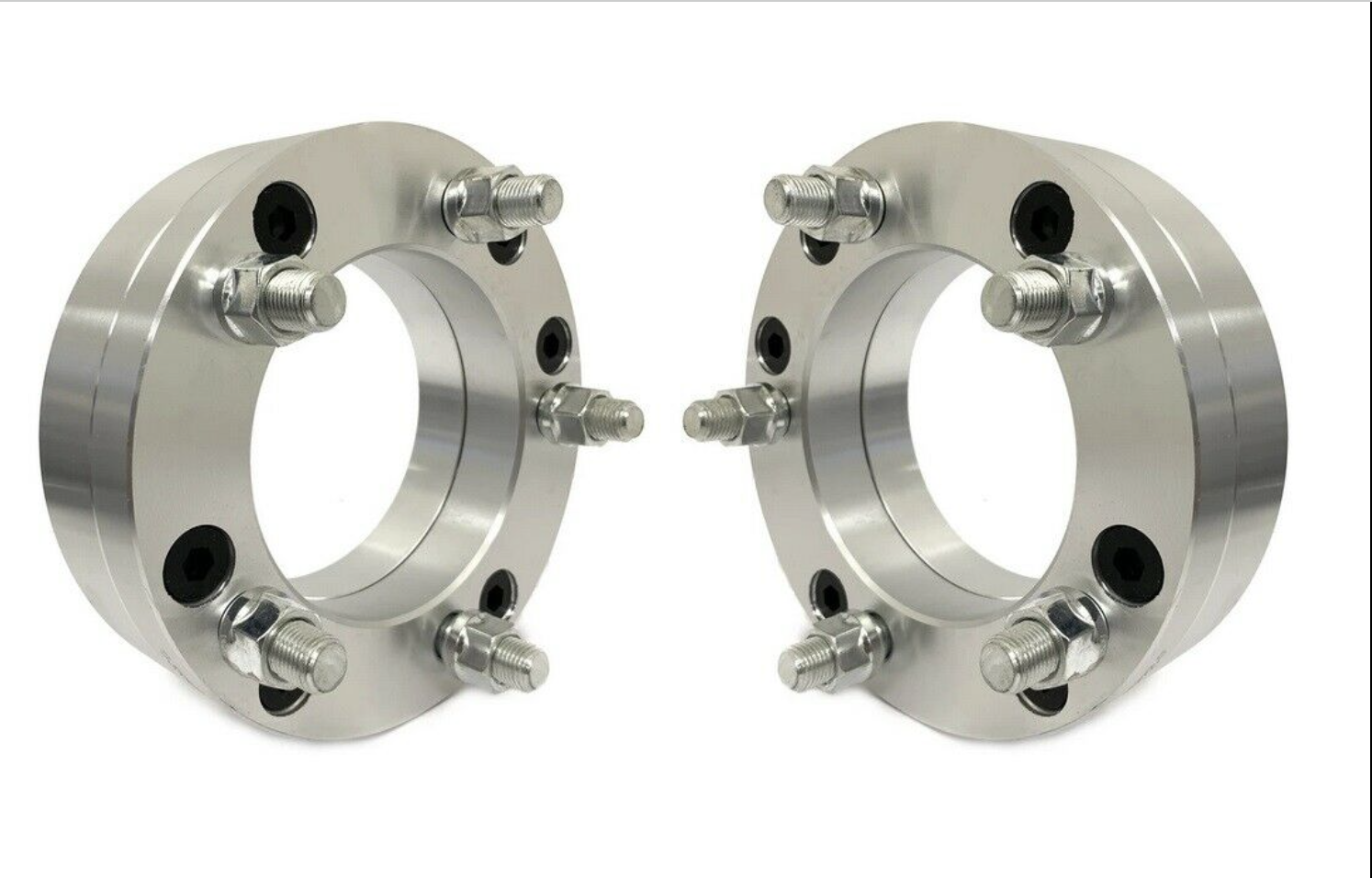 2x 6x135 to 5x4.75 Wheel Adapters 2" Inch Fit 5 Lug Rims On F-150 Trucks 14x1.5