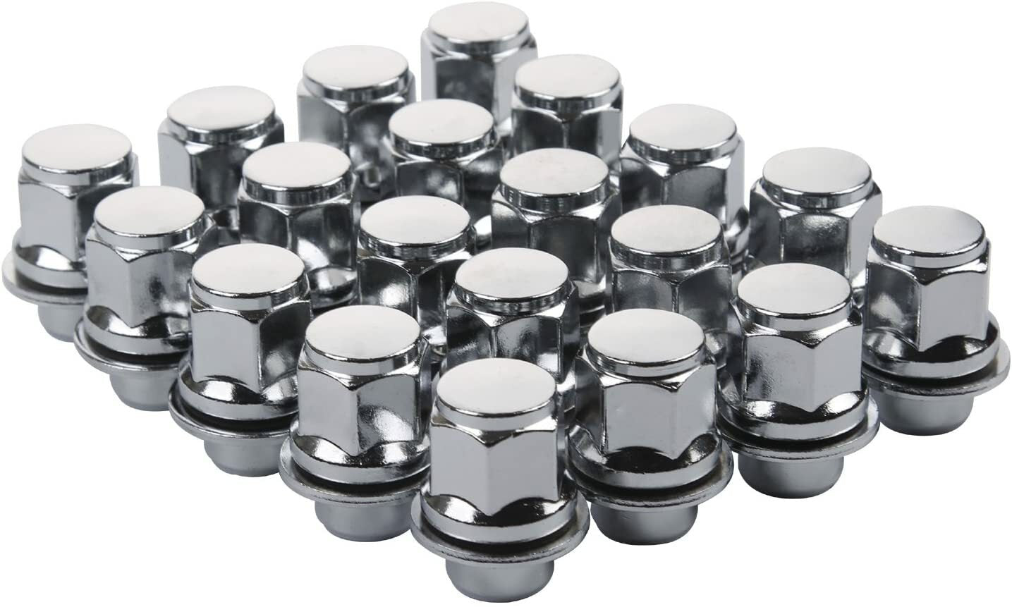 20x Chrome Mag Lug Nuts 12x1.25 Fits Infiniti G35 G37 Q50 Q60 Q45 FX OEM Wheels