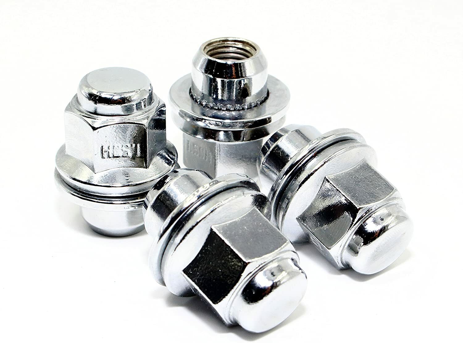 5 OEM Factory Lug Nuts Chrome Fits Toyota Lexus 12x1.5 Fits Mag Flat Seat Wheel