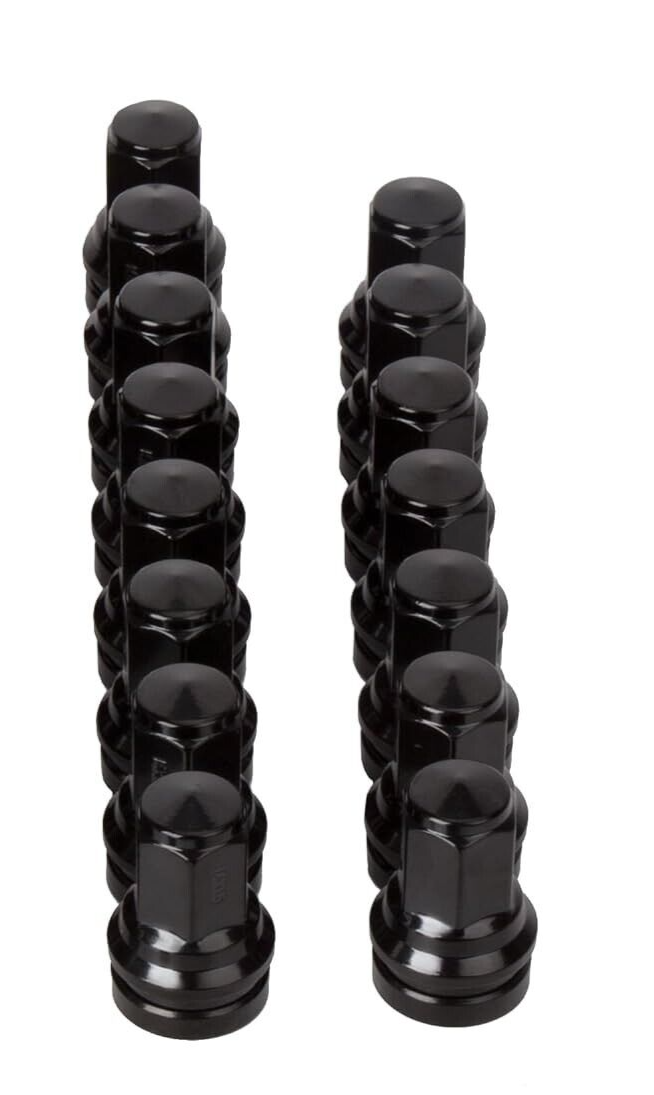 Black OEM Factory Style Lug Nuts 14x1.5 Fits Ford F-250 F-350 F-53 HCPZ-1012-B