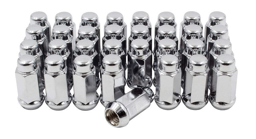 32 Chrome XL Truck Acorn Lug Nuts 9/16 2.32" Fits 2003-11 RAM 2500 3500 3/4 HEX