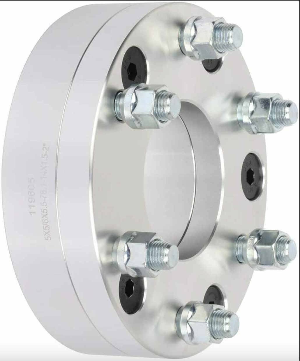 1x 5x135 to 6x5.5 Wheel Adapters 2" Inch Fit 6 Lug Wheels On 5 Lug F-150 12x1.5