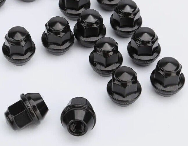 10x OEM Factory Lug Nuts Black Fits Ford Lincoln 12x1.5 Fusion Focus Escape MKZ