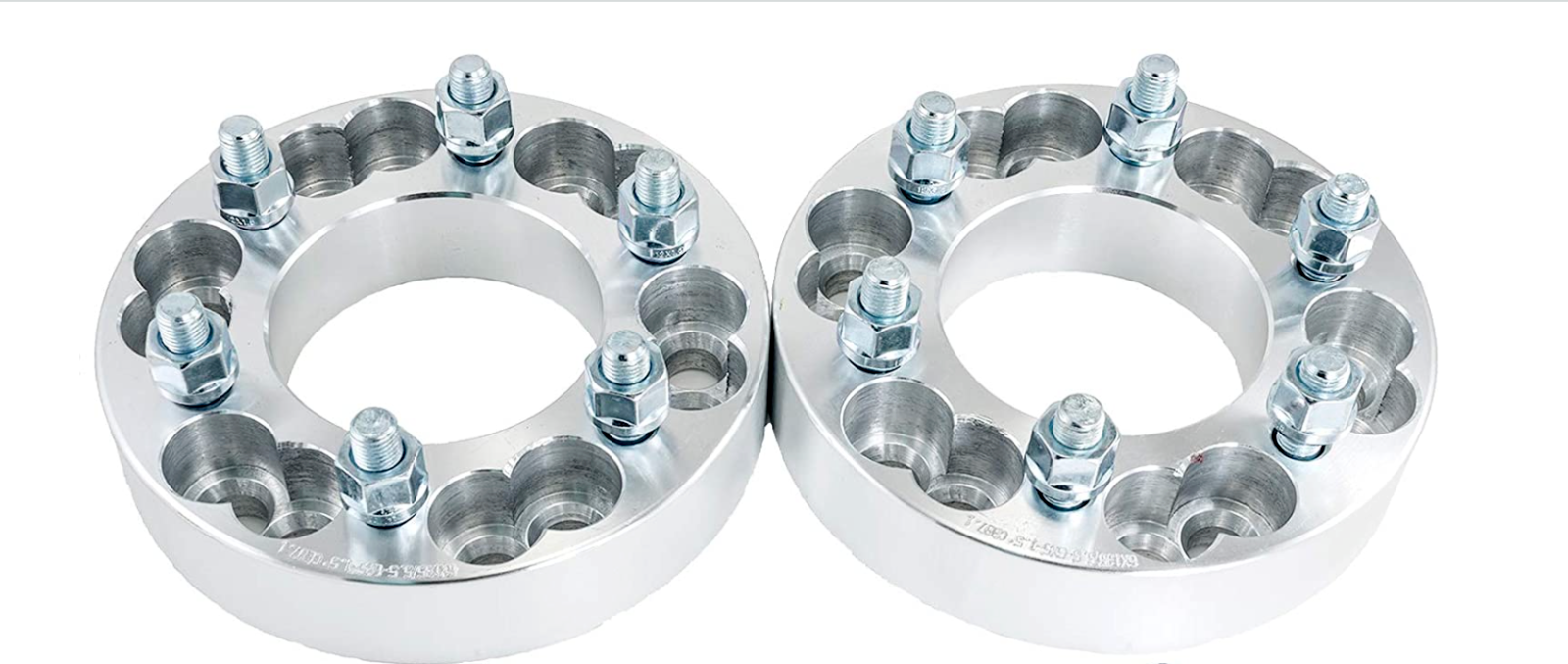 6x5.5 to 6x135 Wheel Adapters 1.25" inch Put Ford Wheels on Chevy GMC 14x1.5 2x