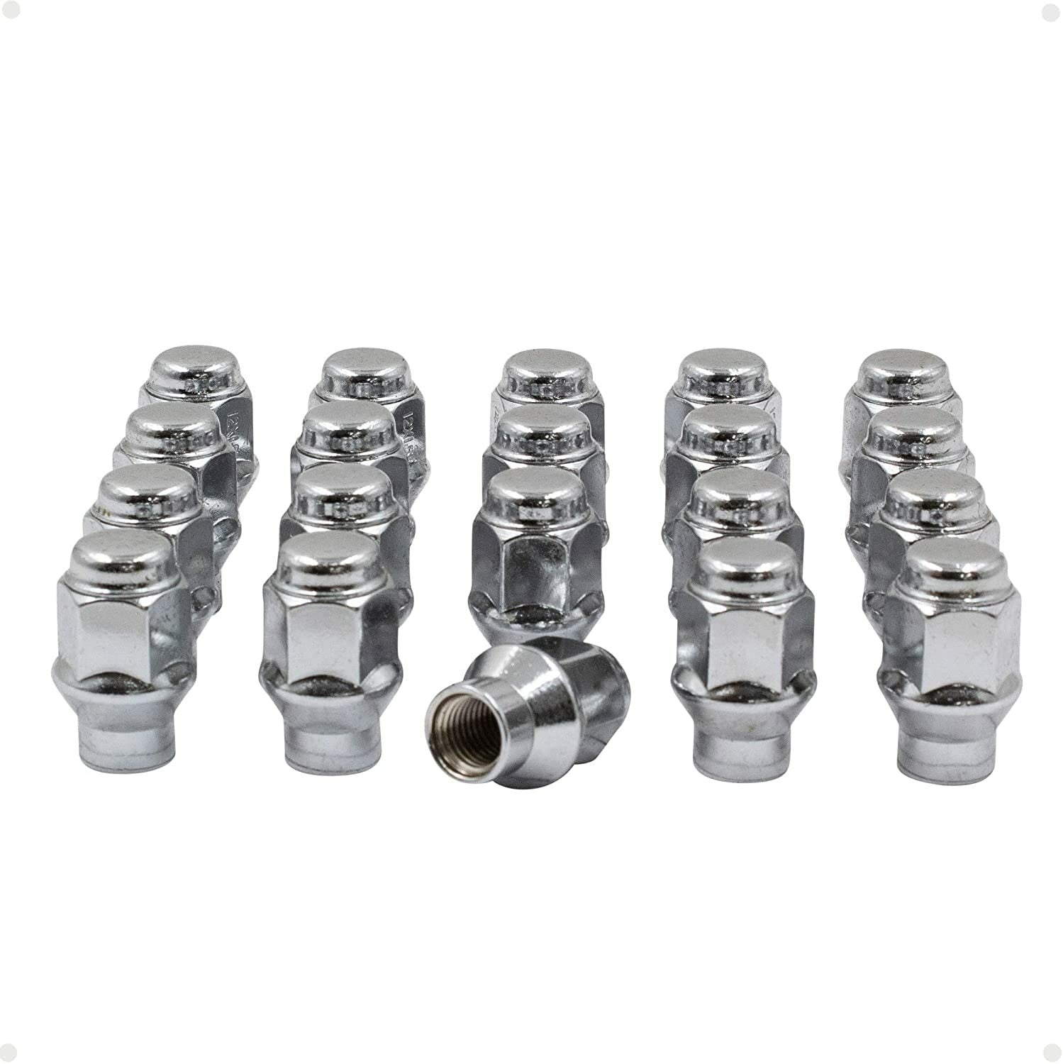 20 Chrome Extended Thread Lug Nuts 7/16-20 Fits Chevy Corvette Camaro SS Chevell
