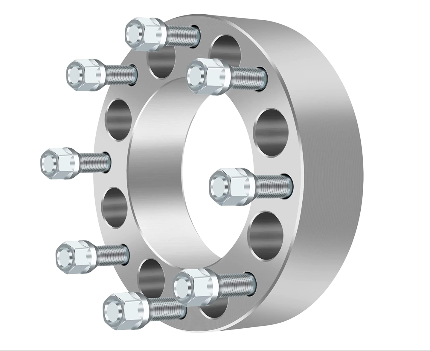 8x200 Wheel Spacers 2 Inch Fits 2005-2025 Ford F-350 Super Duty Dually 14x1.5 1x