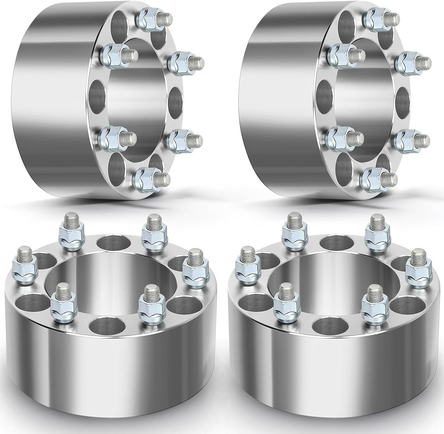 6x5.5 Wheel Spacers Adapters 3" Inch Fits Chevy Silverado Sierra 1500 GMC 78.1cb