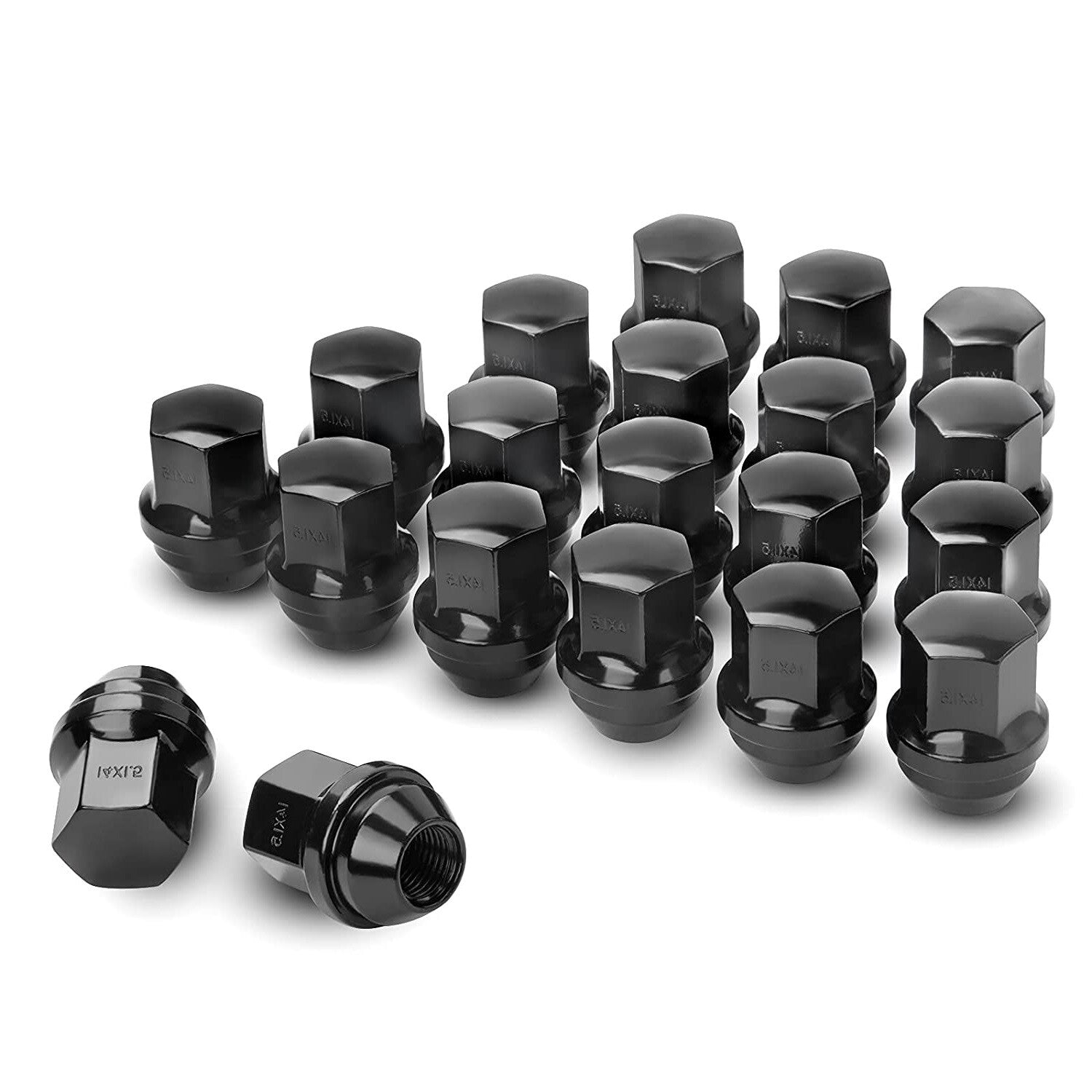 20pc 2005 & Up Dodge Magnum Black OEM Factory Style Lug Nuts 14x1.5 7/8" Hex