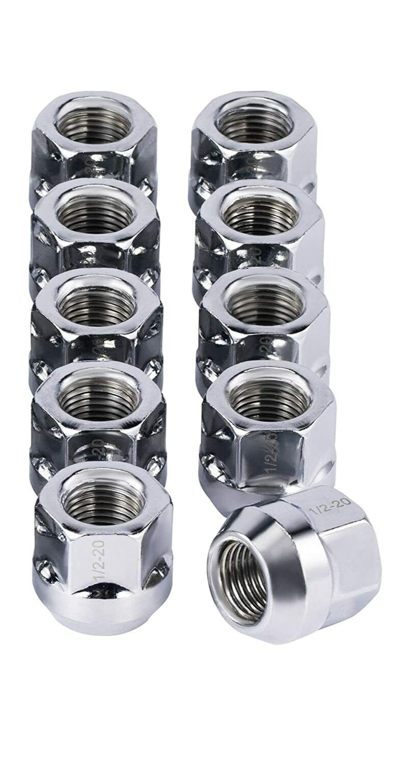 10x 14x1.5 Open End Lug Nuts Bulge Acorn Style 60 Degree Conical Seat 3/4" HEX