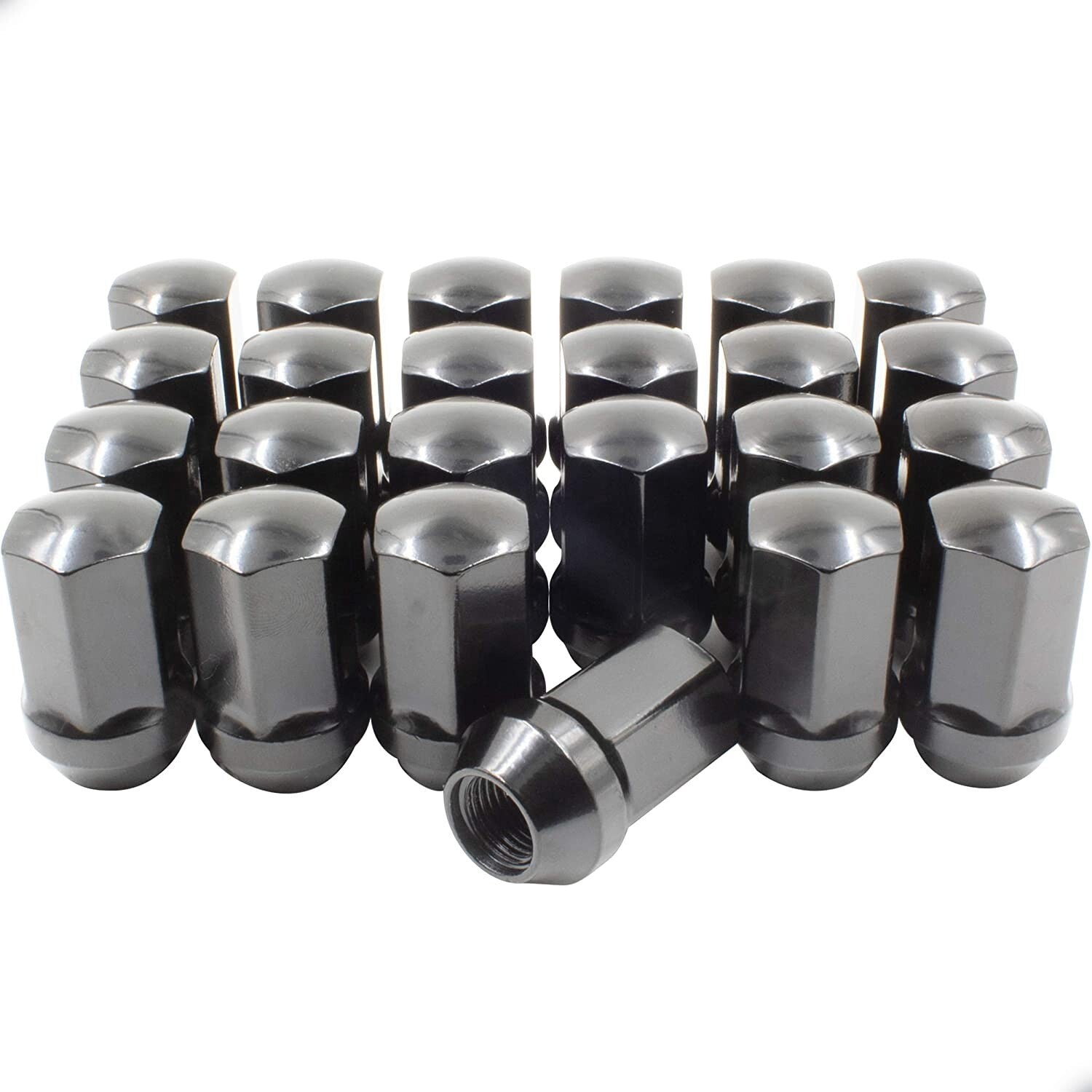 24x 2019 Ram 1500 Black OE Style Replacement Lug Nuts 14x1.5 - 1.5" Inch Tall