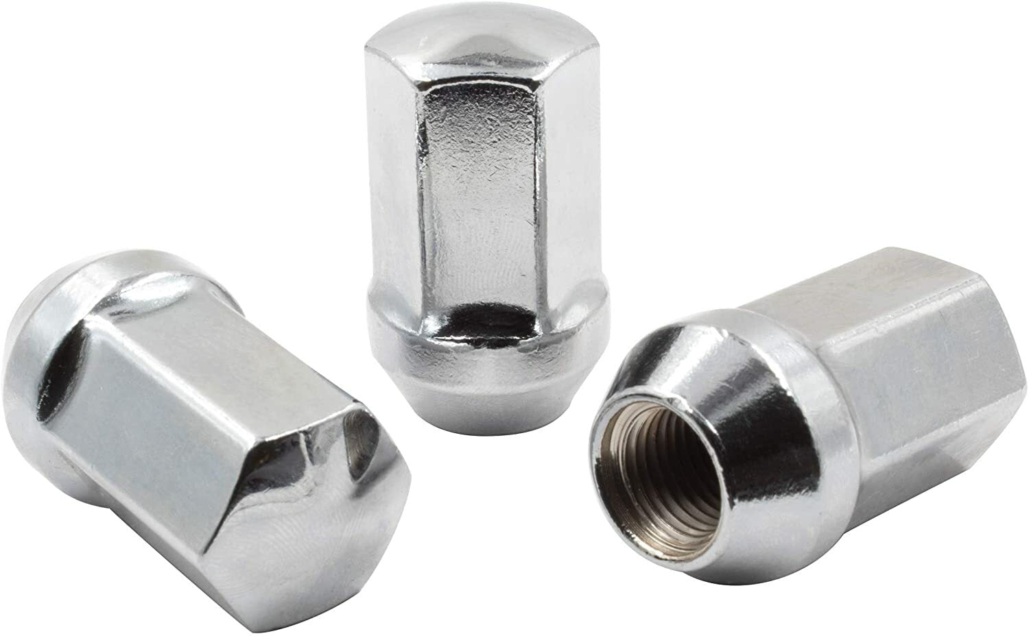 8x Chrome OEM Factory Lug Nuts 7/8 Fits Chevy GMC RAM 2500 3500 HD Trucks 14x1.5