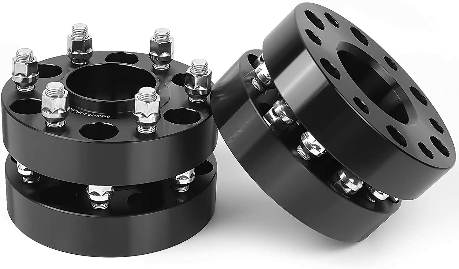 6x5.5 Hub Centric Wheel Spacers 2" Fits Chevy Silverado Sierra 1500 GMC 14x1.5