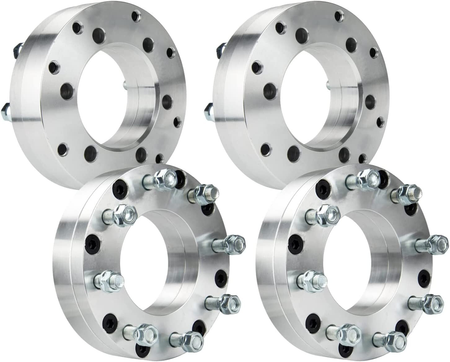 6x5.5 to 8x6.5 Wheel Adapters 2" Inch Fit Chevy GMC 2500 3500 Wheels on RAM 1500