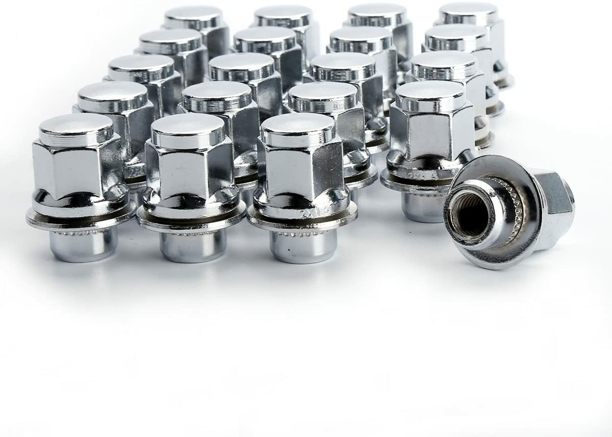 20 Mitsubishi OEM Lug Nuts Chrome 12x1.5 For Lancer Evo Eclipse Outlander Galant