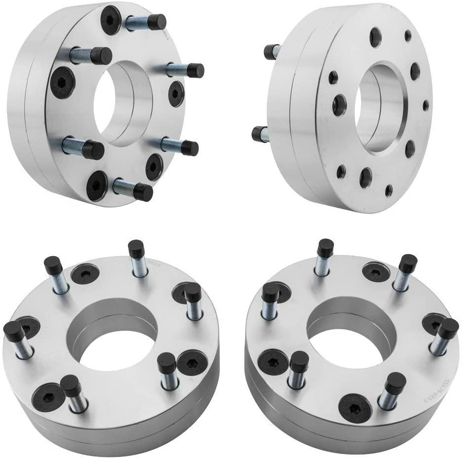 5x4.5 To 6x5.5 Wheel Adapters 2" inch Fit Chevy Silverado Wheels on Toyota Honda