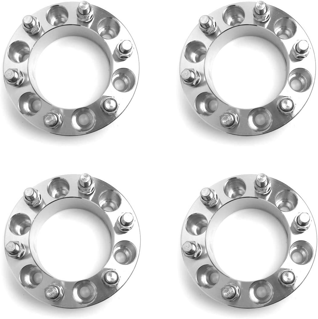 6x5.5 Wheel Spacers Adapters 2.5 Inch Fit Chevy Silverado Sierra 1500 GMC 78.1cb