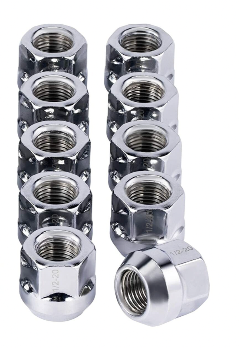 10x Open End Lug Nuts 12x1.75 Fits Ford F-150 Expedition Navigator 3/4" Hex