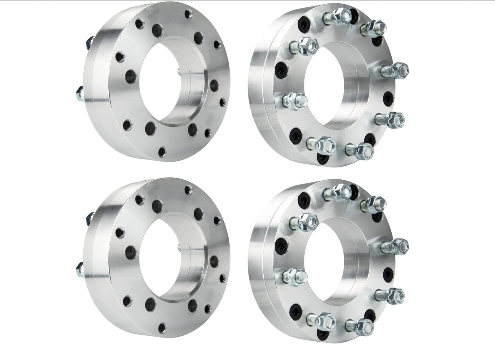 6x5.5 to 8x170 Wheel Adapters 2" Inch AKA 6x139.7 to 8x170 Grade 12.9 Studs 4x