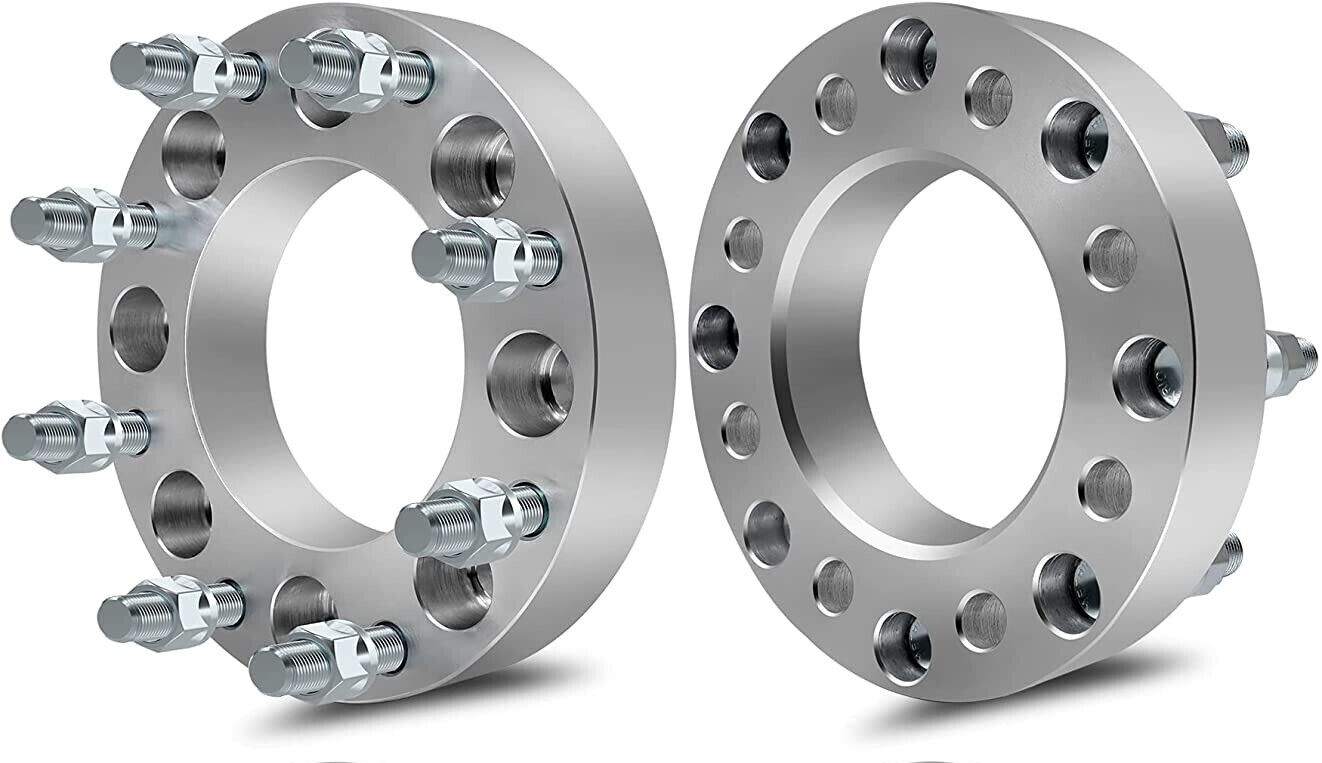 8x6.5 Wheel Spacers 2" Inch 8X165.1 Fits Ford F-250 F-350 RAM 2500 3500 9/16 2x
