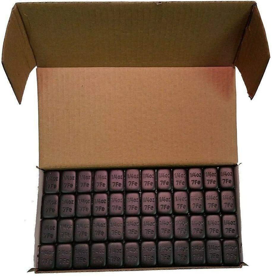 1 Box Black Wheel Weights 1/4 Oz Stick On Adhesive Tape .25 Oz 624 Pieces 156 Oz