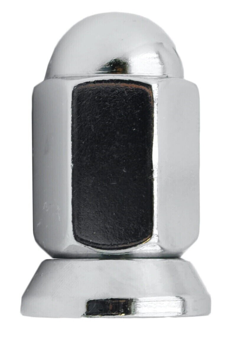 Alcoa Chrome Dually Lug Nuts Flat Seat With Swivel Washers Fits 14x1.5 Trucks 1x
