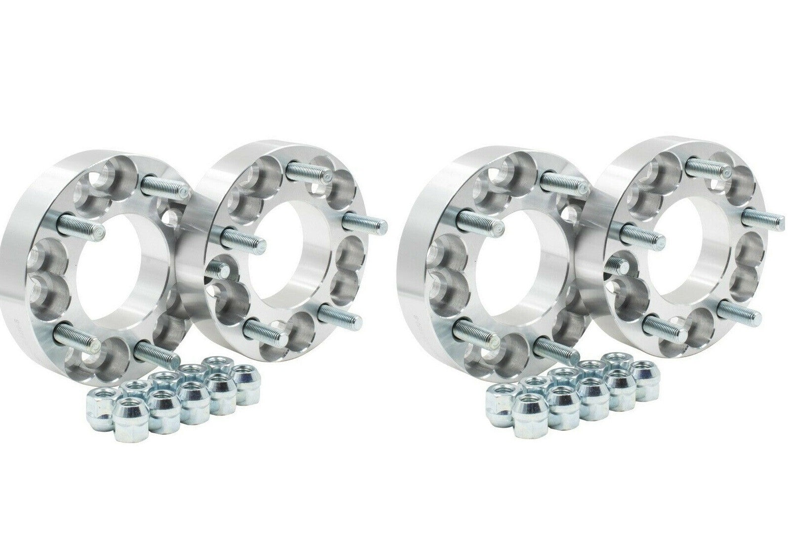 5x5.5 to 5x5 Wheel Adapters 1.5" Inch Put Chevy Jeep Wheels On RAM 1/2x20 4x