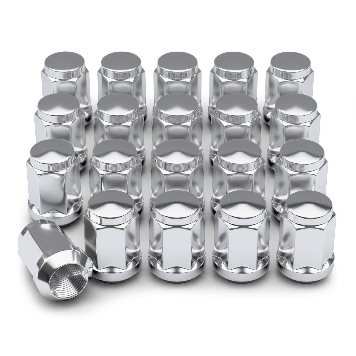 20x Chrome 14X1.5 Bulge Acorn Lug Nuts Fits 2017 and Newer Honda Civic Type R FK